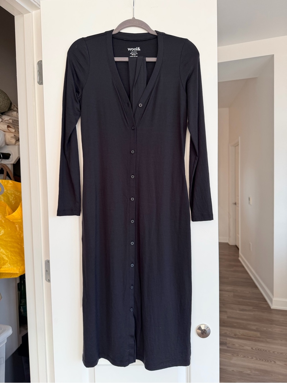 Wool& Bria Dress in Black - XS